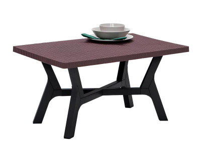 Brauner Garten-Kaffeetisch Designer Terrassentische Luxuriöse Möbel