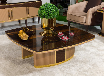 Luxuriöser Couchtisch Brauner Sofatisch Designer Wohnzimmertische