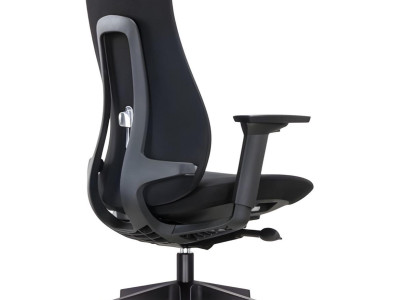 Schwarzer Arbeitszimmer Stuhl Stilvoller Bürostuhl Kopfstützen Stuhl