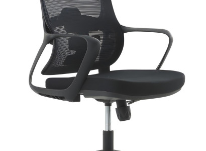 Kompakter Bürostuhl mit Mesh-Rückenlehne und ergonomischem Design