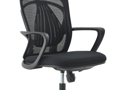 Komfortabler Bürostuhl mit flexibler Kopfstütze und Mesh-Rückenlehne