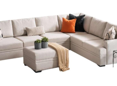 L-Form Ecksofa in Elegantem Beige – Perfekt für Ihr Wohnzimmer