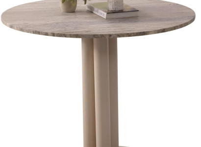 Eleganter Esstisch Designer Marmorplatte Luxuriöse Rundtische Möbel