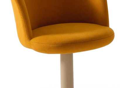 Oranger Esszimmerstuhl Stilvolle Küchenstühle Designer Textilbezug