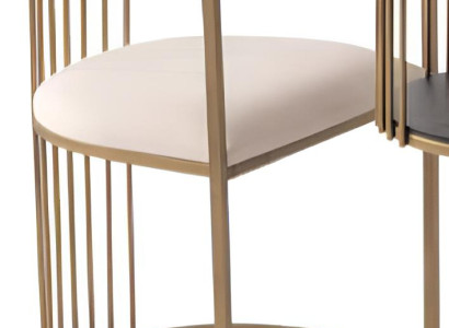 Eleganter Beiger Esszimmerstuhl Stilvolle Küchenstühle Polsterstühle