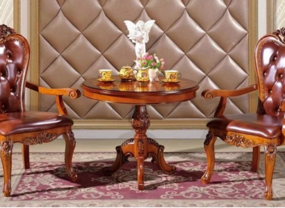 Klassische Braune Tischgarnitur Designer 2x Chesterfield Sessel