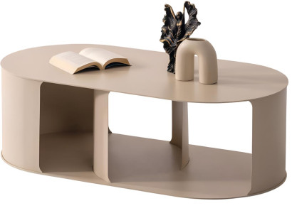 Moderner Wohnzimmer Couchtisch Designer Halbrunder Kaffeetisch