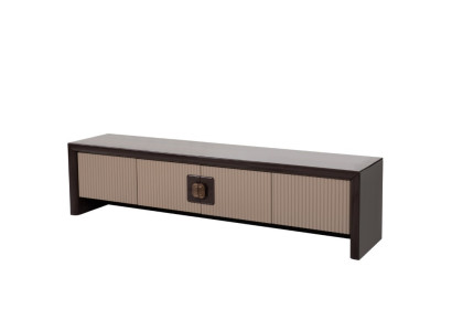 Brauner TV-Schrank aus Holz TV-Block Wohnzimmermöbel TV-Möbel