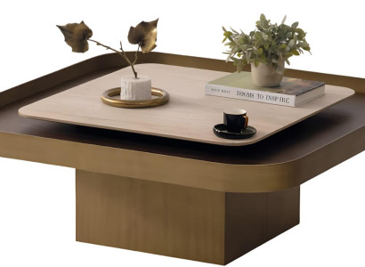 Eleganter Brauner Couchtisch Stilvolle Wohnzimmer Kaffeetische