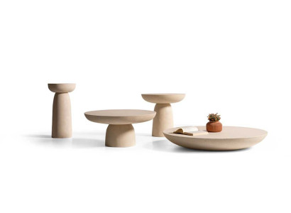 Stilvolles Couchtisch-Set Designer Holztische Moderne Rundtische