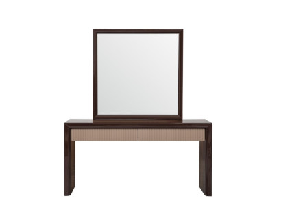 Eleganter Brauner Konsolentisch Designer Spiegel Wohnimmer Möbel