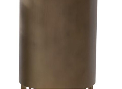 Eleganter Pflanzkübel mit Metallgitter und Goldakzenten