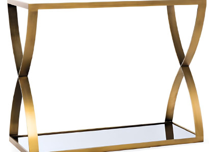 Eleganter Goldener Konsolentisch Wohnzimmer Moderne Ablagetische