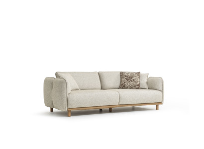 Elegantes 4-Sitzer Sofa in modernem Grauton für Ihr Wohnzimmer