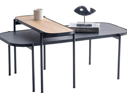 Eleganter Ablagetisch-Set Designer Couchtisch Moderner Beistelltisch