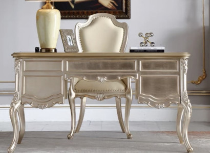 Robuster Schreibtisch Designer Klassischer Arbeitszimmer Cheftisch