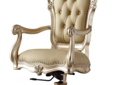 Luxuriöser Bürostuhl Designer Chesterfield Drehstuhl Ledersessel