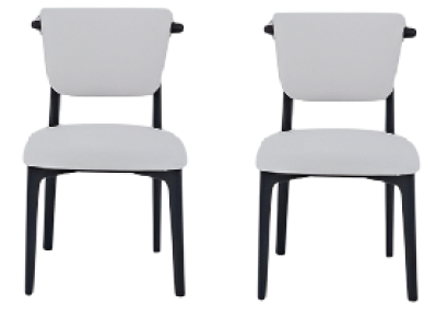 Weiße Stühle Polsterstuhl Zwei Stühle im Set Stühle für Esszimmer und Küche