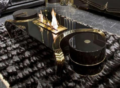 Exklusiver Schwarzer Couchtisch Designer Wohnzimmertisch Luxus Möbel