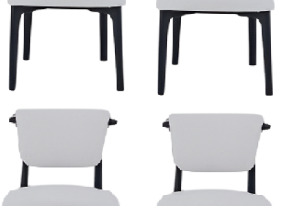 Gepolsterter Stuhl weißer Stuhl Luxuriöse Stuhlgarnitur Esszimmergarnitur