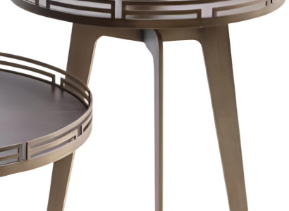 Robuster Runder Beistelltisch Exklusive Wohnzimmer Holztische