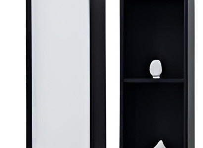 Schwarz-weiße Regale Holzregale für das Wohnzimmer Designermöbel