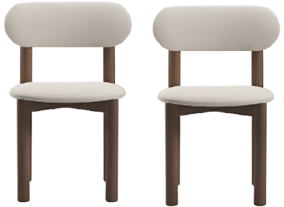 Weißer moderner Stuhl  Stuhlset Stühle mit weicher Polsterung Esszimmermöbel