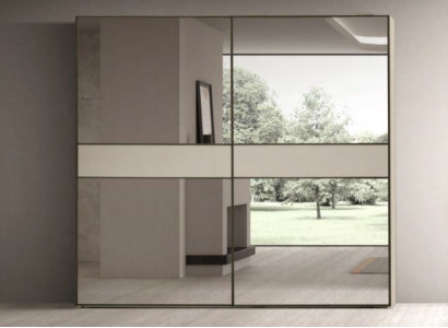 Stilvoller Glasschrank Schlafzimmerschränke Edler Garderobenschrank