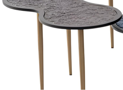 Stilvoller Designer Couchtisch Steinplatte Wohnzimmer Edle Möbel