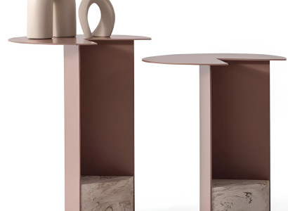 Wohnzimmer Beige Beistelltische Designer Rundtische Ablagetische