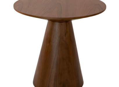 Brauner Holzbeistelltisch – Runder Tisch für Ihr Wohnzimmer und Designermöbel