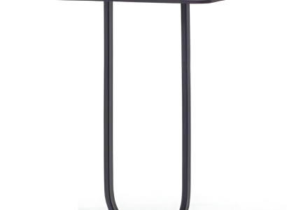 Eleganter Beistelltisch in mattem Schwarz mit modernem Design