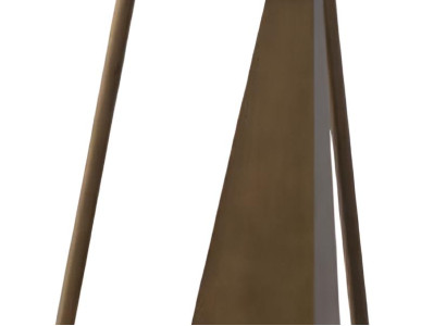 Moderner Beistelltisch mit runder Holzplatte und Metallgestell