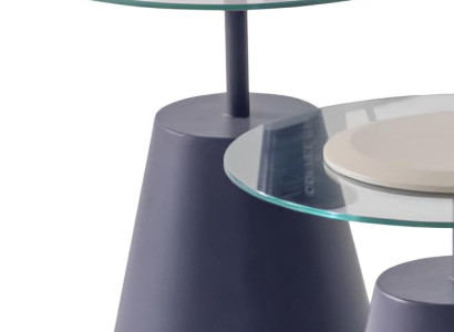 Stilvoller Blauer Beistelltisch Edle Wohnzimmer Möbel Ablagetisch