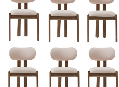 Stuhlset – Beiger Stuhl mit Weicher Polsterung für Esszimmer und Küche