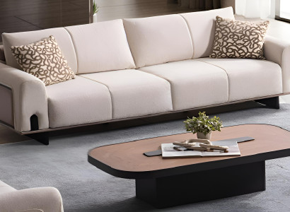 Elegantes 3-Sitzer Sofa mit weicher Polsterung im modernen Design