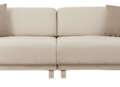 Luxuriöser Beiger 3-Sitzer Sofa – Stoffsofa für Ihr Wohnzimmer