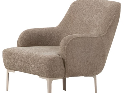 Beiger Stoffsessel – Weicher Sessel für Ihr Wohnzimmer als Designermöbel