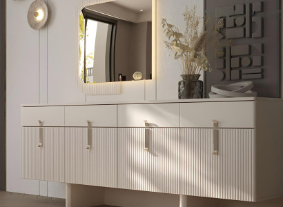 Moderner Konsolentisch mit Spiegel und eleganten Details Hochwertig Möbel