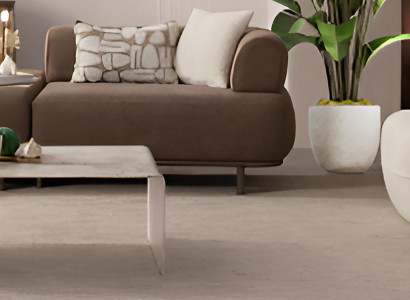 Luxuriöses Braun-Beiges Wohnzimmer Sofa-Set Designer 4-Sitzer Sessel