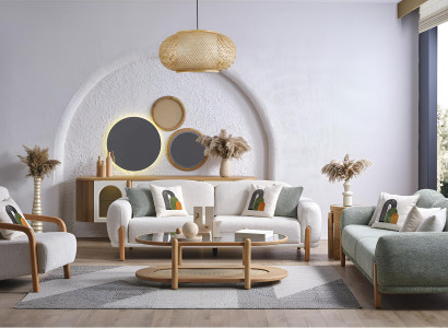 Bequemes Sofa-Set mit 2 Sofas – Modernes Design und Komfort Hochwertig Möbel