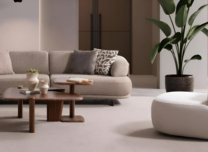 Designer Wohnzimmer Garnitur Beiger Dreisitzer Stilvoller Sessel