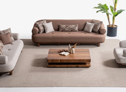 Luxuriöses Designer Sofaset 4+3+1 Sitzer Moderne Sofagarnitur