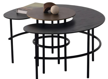 Eleganter moderner Couchtisch und praktischer Beistelltisch