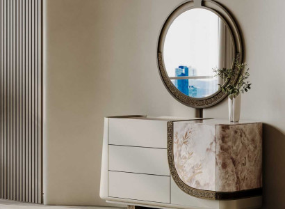 Eleganter Schminktisch mit Spiegel und modernem Design