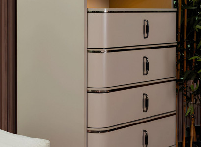 Elegante Beige Wohnzimmer Kommode Designer Anrichte Edle Holzmöbel