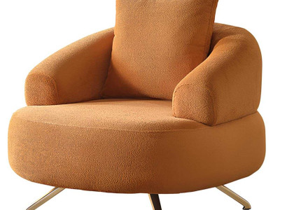 Eleganter Sessel mit goldenen Akzenten für Ihr Interieur