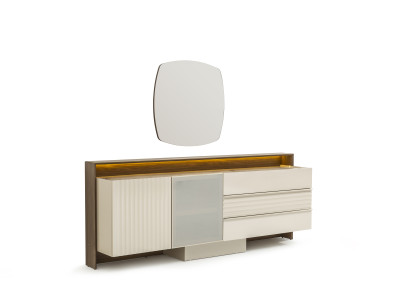 Design-Sideboard mit Spiegel – Viel Stauraum für Ihr Wohnzimmer