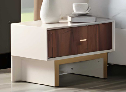 Set aus zwei Nachttischen mit praktischen Schubladen und schlichtem Design