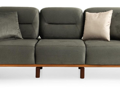 Elegantes Polstersofa Designer Textil 3-Sitzer Wohnzimmer Couch